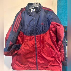 Vintage Adidas Navy Blue Windbreaker